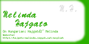 melinda hajgato business card